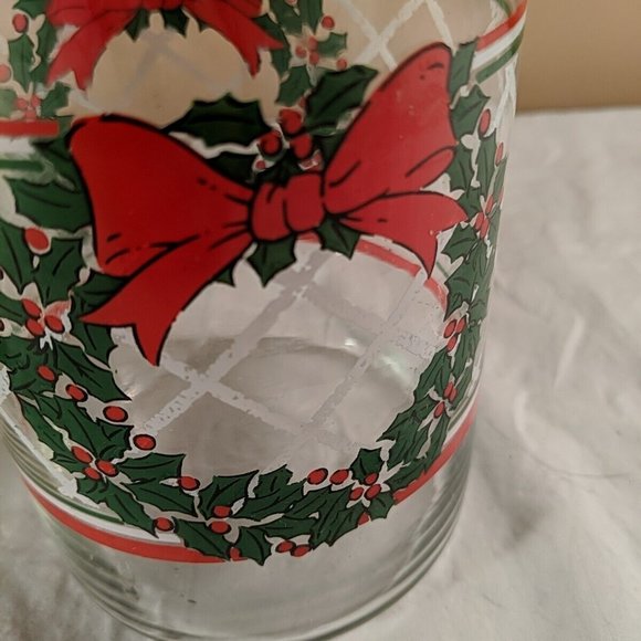 Vintage LSTC 1988 Christmas Wreath Jar, lidded, airtight, cookie container - Picture 8 of 10